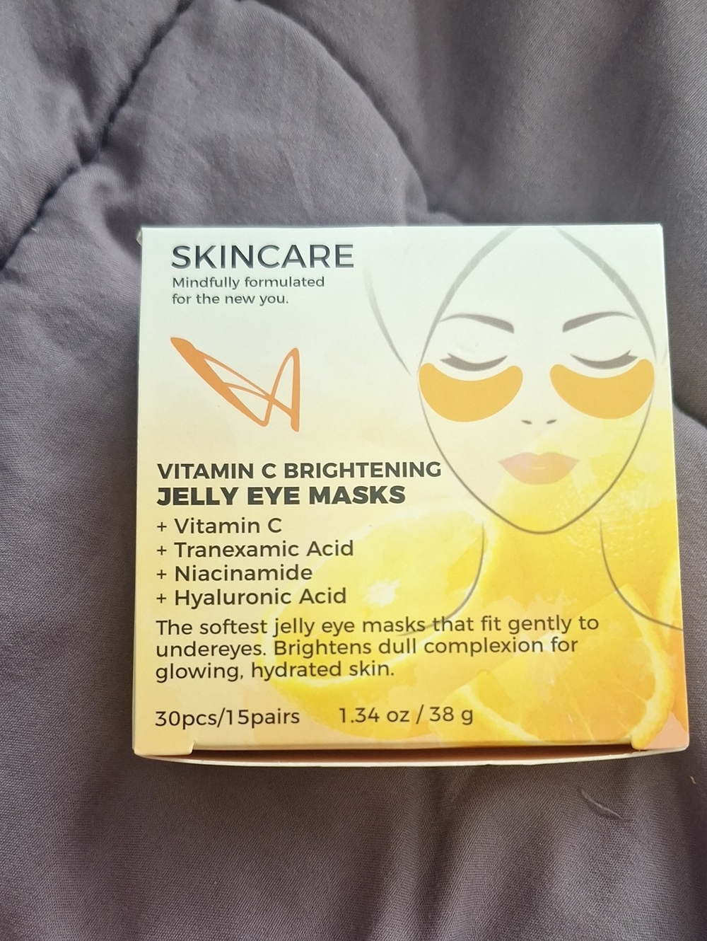 Vitamin C Brightening Jelly Eye Masks - Yellow